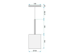 Lámpara Toolight App1703-1Cp C Grey Gris Online