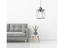 Lámpara Suspendida-Lámpara Toolight App508-1Cp Chrome Plateado