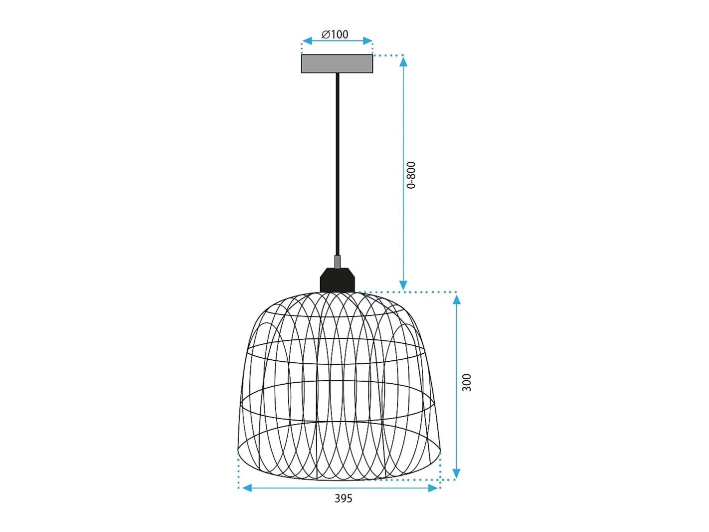 Lámpara Suspendida-Lámpara Toolight App1352-1Cp 40Cm Beige