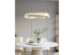 Hot Lámpara Toolight App1202-Cp Cristal 80Cm Gold Dorado