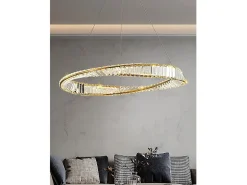 Hot Lámpara Toolight App1202-Cp Cristal 80Cm Gold Dorado