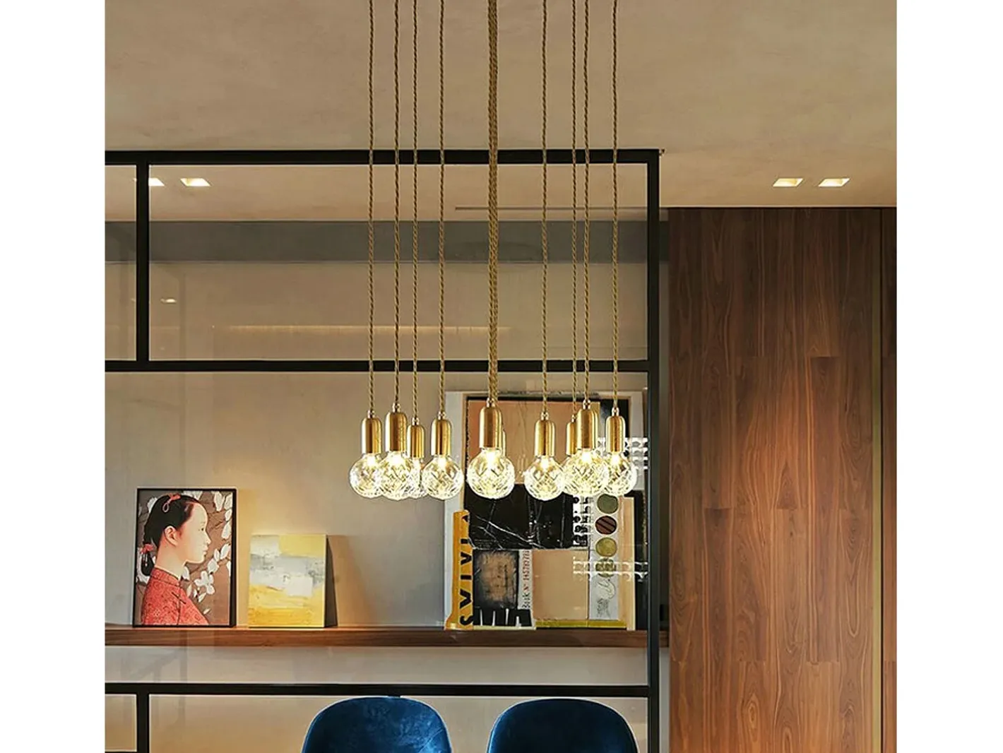 Lámpara Suspendida-Lámpara Toolight App649-1Cp Gold Dorado