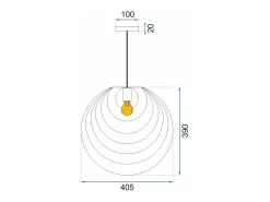 Lámpara Toolight App428-1Cp Gold Dorado Clearance