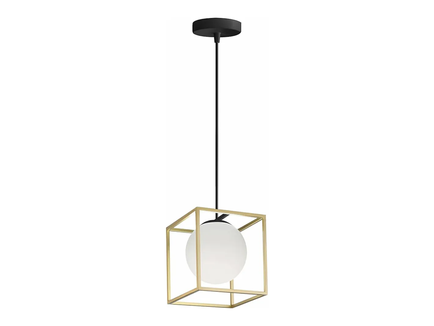 Lámpara Suspendida-Lámpara Toolight App1165-1Cp Gold White Dorado