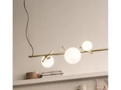 Lámpara Suspendida-Lámpara Toolight App1664-6Cp Gold Dorado