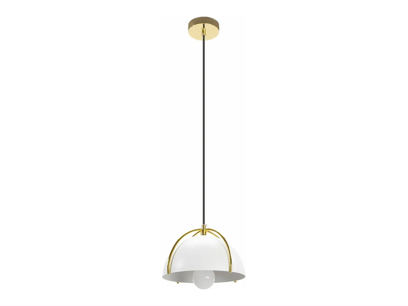 Lámpara Suspendida-Lámpara Toolight App1216-1Cp Gold White Dorado