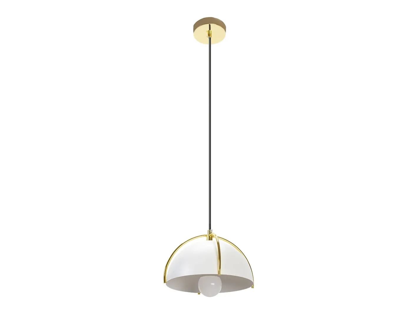 Lámpara Suspendida-Lámpara Toolight App1216-1Cp Gold White Dorado