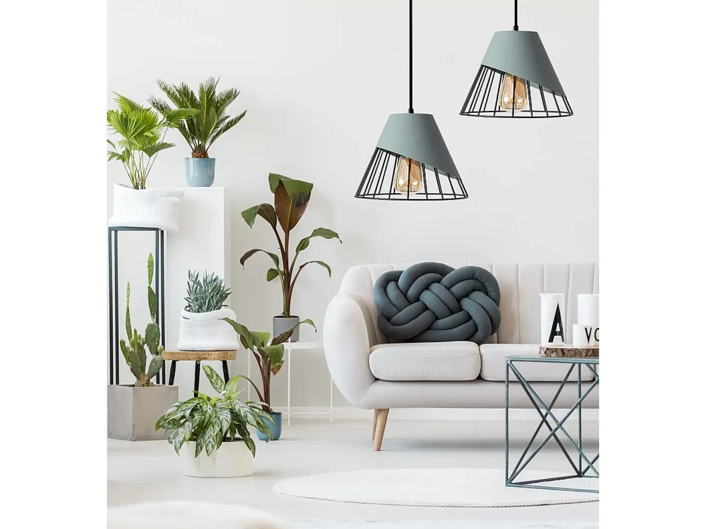 Lámpara Toolight App229-1Cp Grey Black Gris