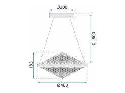 Lámpara Toolight App774-1Cp Light Grey Gris Hot