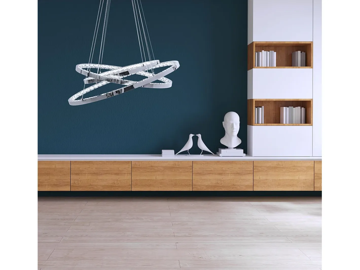 Lámpara Suspendida-Lámpara Toolight App772-3Cp Light Grey Gris
