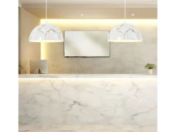 Lámpara Suspendida-Lámpara Toolight App911-1Cp Marble 30Cm White Blanco