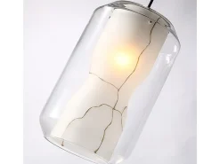 Lámpara Suspendida-Lámpara Toolight App909-1Cp Marble 18Cm Transparent Transparente