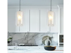 Lámpara Suspendida-Lámpara Toolight App909-1Cp Marble 18Cm Transparent Transparente