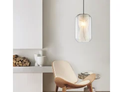 Lámpara Suspendida-Lámpara Toolight App909-1Cp Marble 18Cm Transparent Transparente