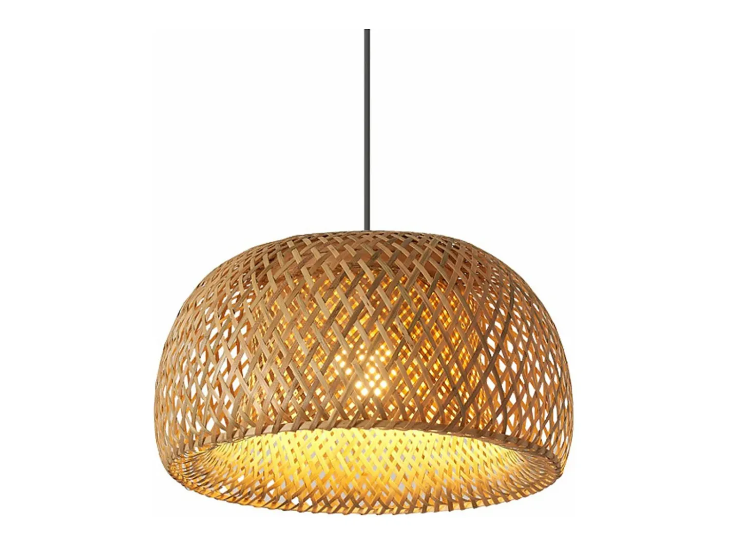Lámpara Suspendida-Lámpara Toolight App886-1Cp Natural Boho Brown Marru00f3n