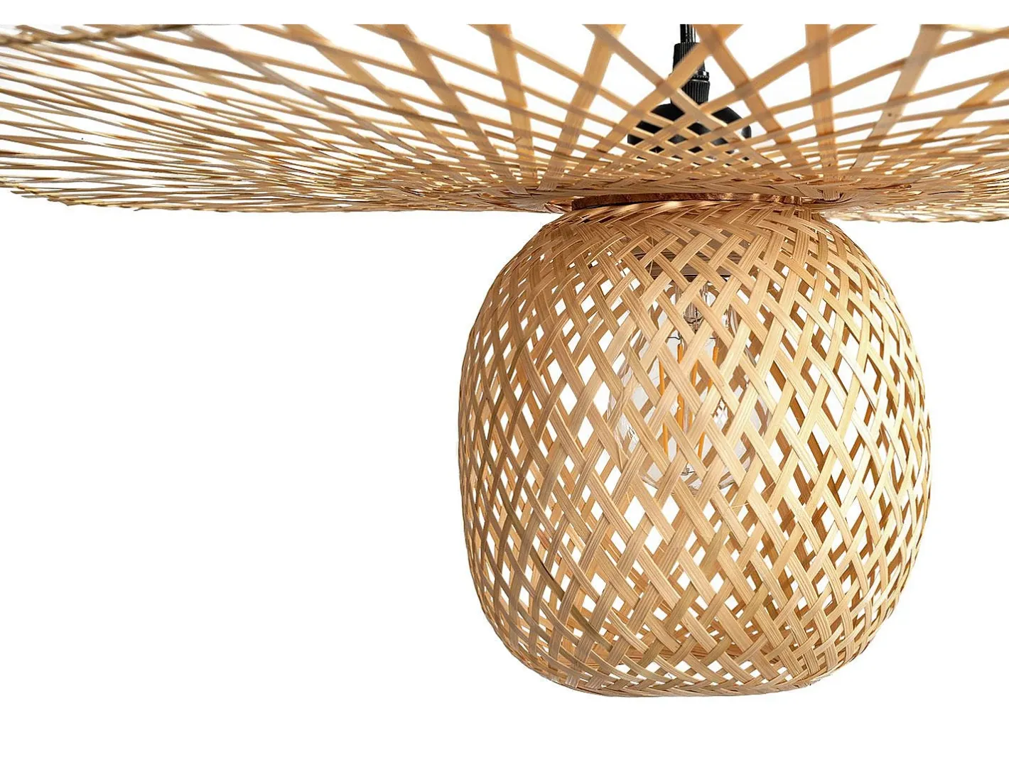 Lámpara Toolight App881-1Cp Natural Black Negro Clearance