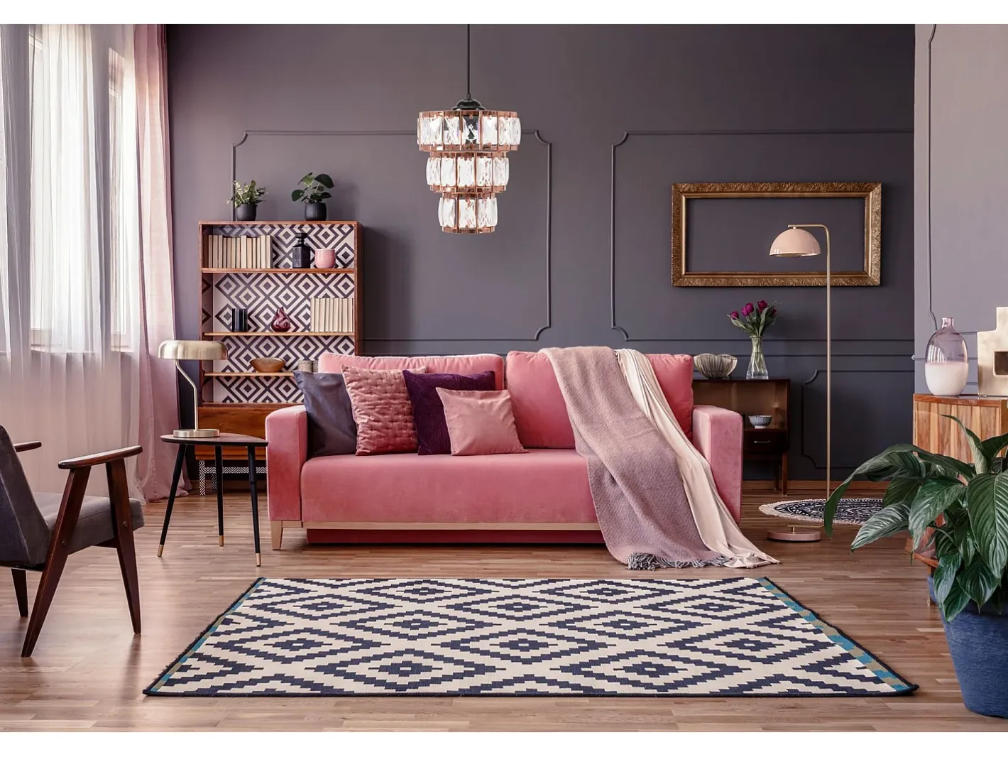 Online Lámpara Toolight App1104-1Cp Rose Gold Rosa