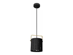 Lámpara Suspendida-Lámpara Toolight App956-1Cp Round 20Cm Black Negro