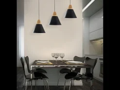 Lámpara Suspendida-Lámpara Toolight App060-1Cp Scandi C Black Negro