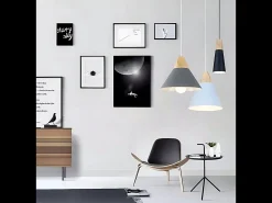 Lámpara Suspendida-Lámpara Toolight App060-1Cp Scandi C Black Negro