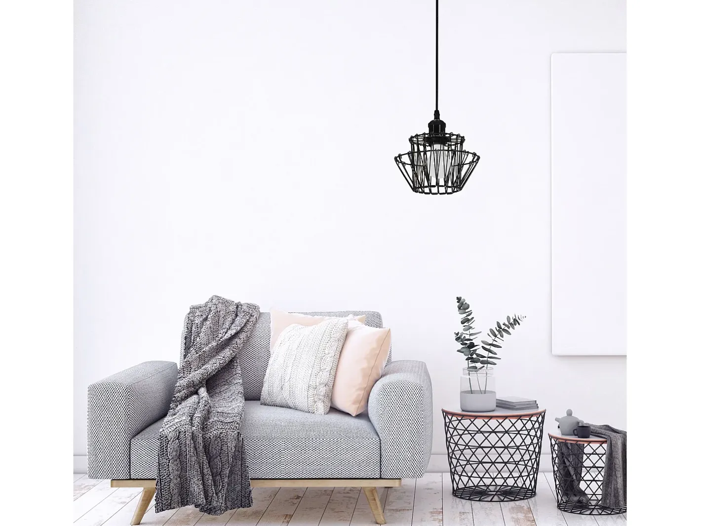 Lámpara Suspendida-Lámpara Toolight App941-1Cp Set 36Cm Black Negro