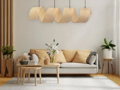 Lámpara Toolight App1643-4Cp Spiral Boho 160Cm Beige