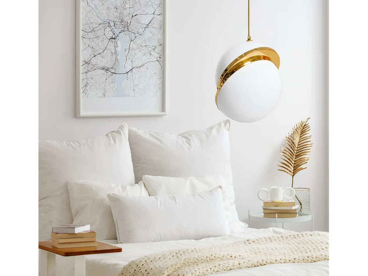 Lámpara Toolight App481-1Cp White Gold Blanco Discount