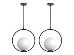 Lámpara Toolight G110-1W Black White Blanco Sale
