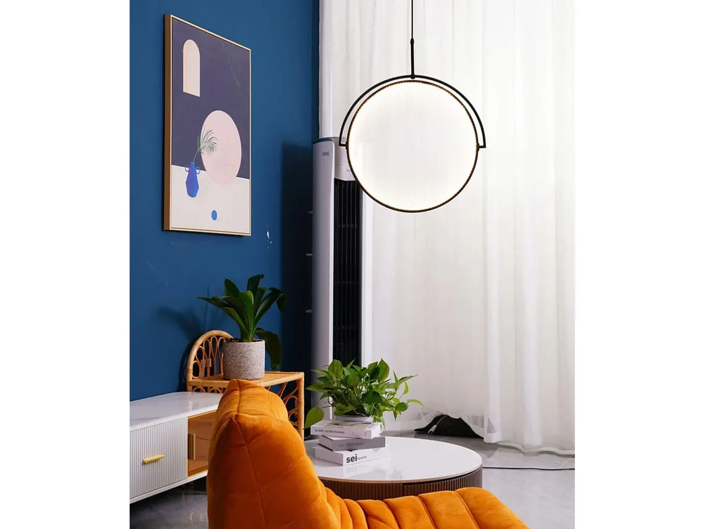 Lámpara Suspendida-Lámpara Toolight Led App1427-C 50Cm Black Negro