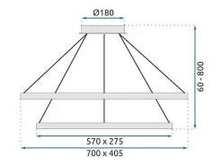 Lámpara Suspendida-Lámpara Toolight Led App771-3Cp Light Grey Gris