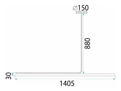 Lámpara Toolight Led App1660-Cp 140Cm Black Negro