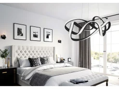 Lámpara Suspendida-Lámpara Toolight Led App820-Cp Eve Black Negro