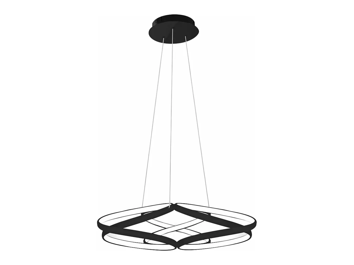 Lámpara Toolight Led App793-Cp Flat Black Negro Outlet