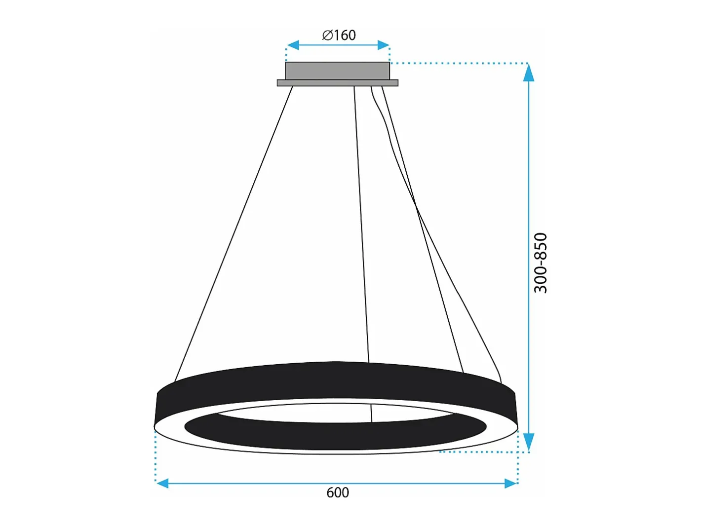Online Lámpara Toolight Led App1282-1Cp Black Negro