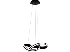 Lámpara Toolight Led App817-Cp Ring Black Negro Best