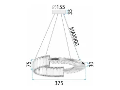 Online Lámpara Toolight Led App1527-Cp40 Chrome Plateado