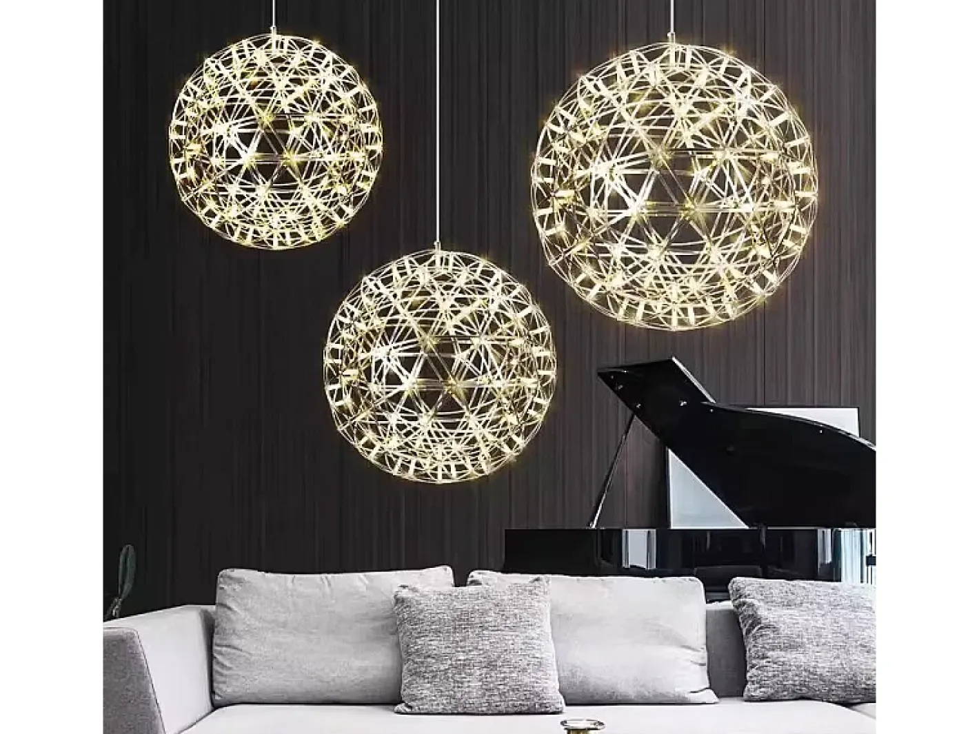 Lámpara Suspendida-Lámpara Toolight Led App1505-Cp Gold Dorado