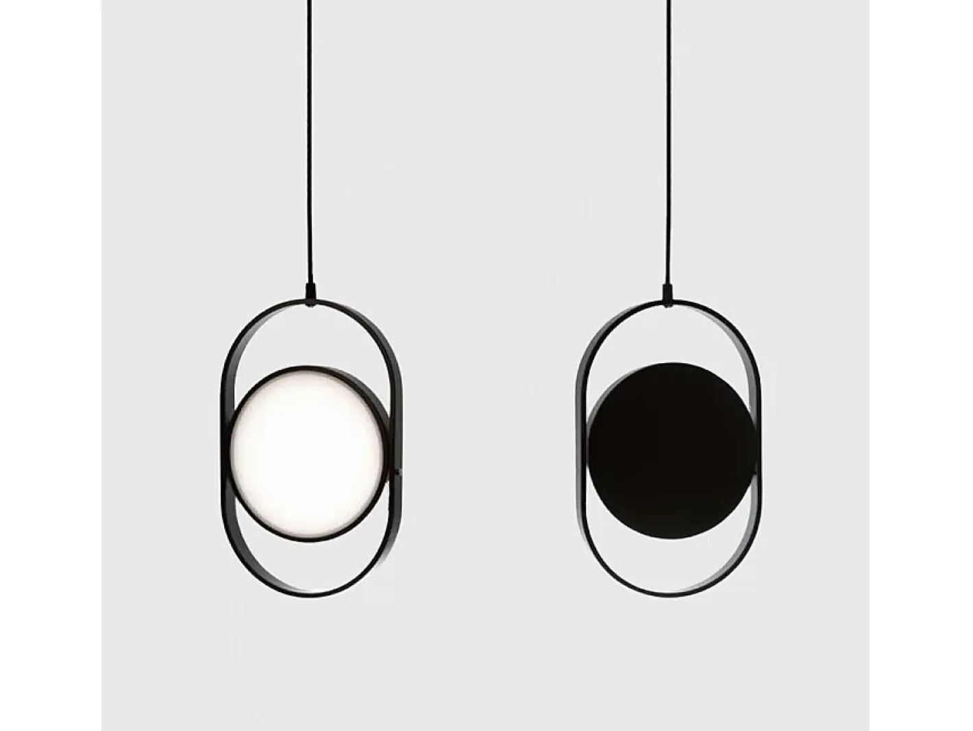 Lámpara Suspendida-Lámpara Toolight Ledapp1554-Cp Black Negro