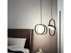 Lámpara Suspendida-Lámpara Toolight Ledapp1554-Cp Black Negro