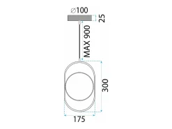 Lámpara Suspendida-Lámpara Toolight Ledapp1554-Cp Black Negro