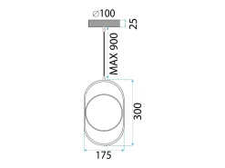 Lámpara Suspendida-Lámpara Toolight Ledapp1554-Cp Black Negro