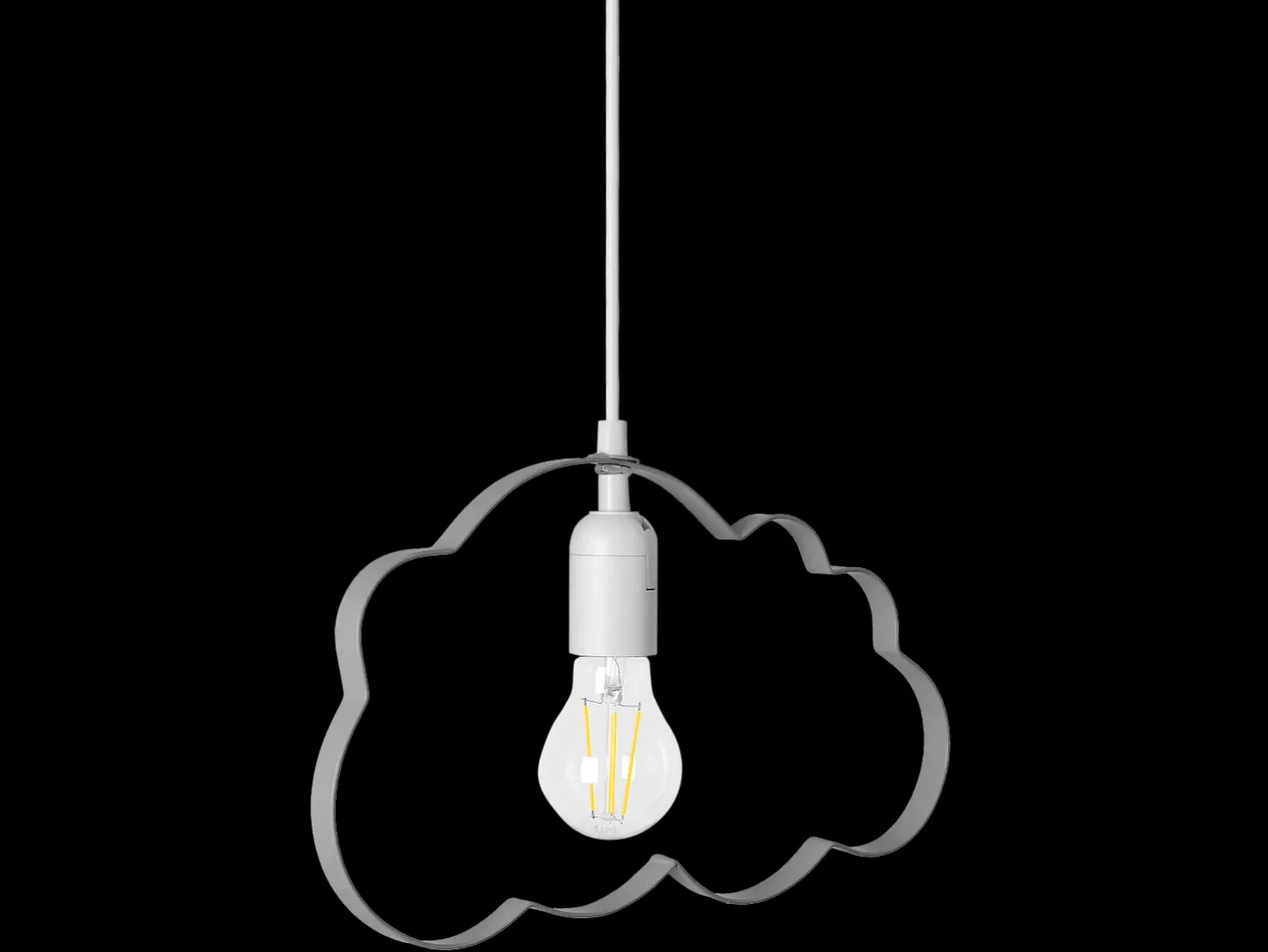 Lámpara Suspendida-Lámpara Toolight Lh2077-2 Grey Gris