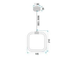 Discount Lámpara Toolight LHJ056-CP1 White Blanco