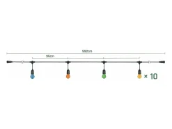 Lámpara Toolight Woj+14342 Black Negro Hot
