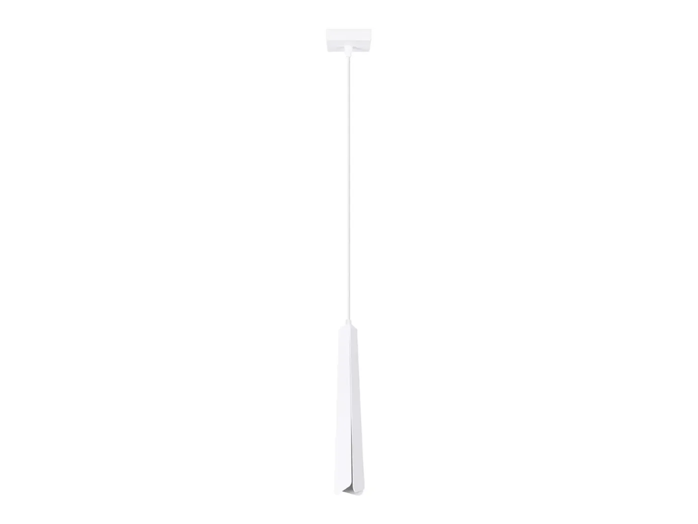 Sollux Lighting Lámparas colgantes Astel escandinavo de acero - 1 fuentes luminosas 4000K - L.8 x A.120 cm - Blanco Clearance
