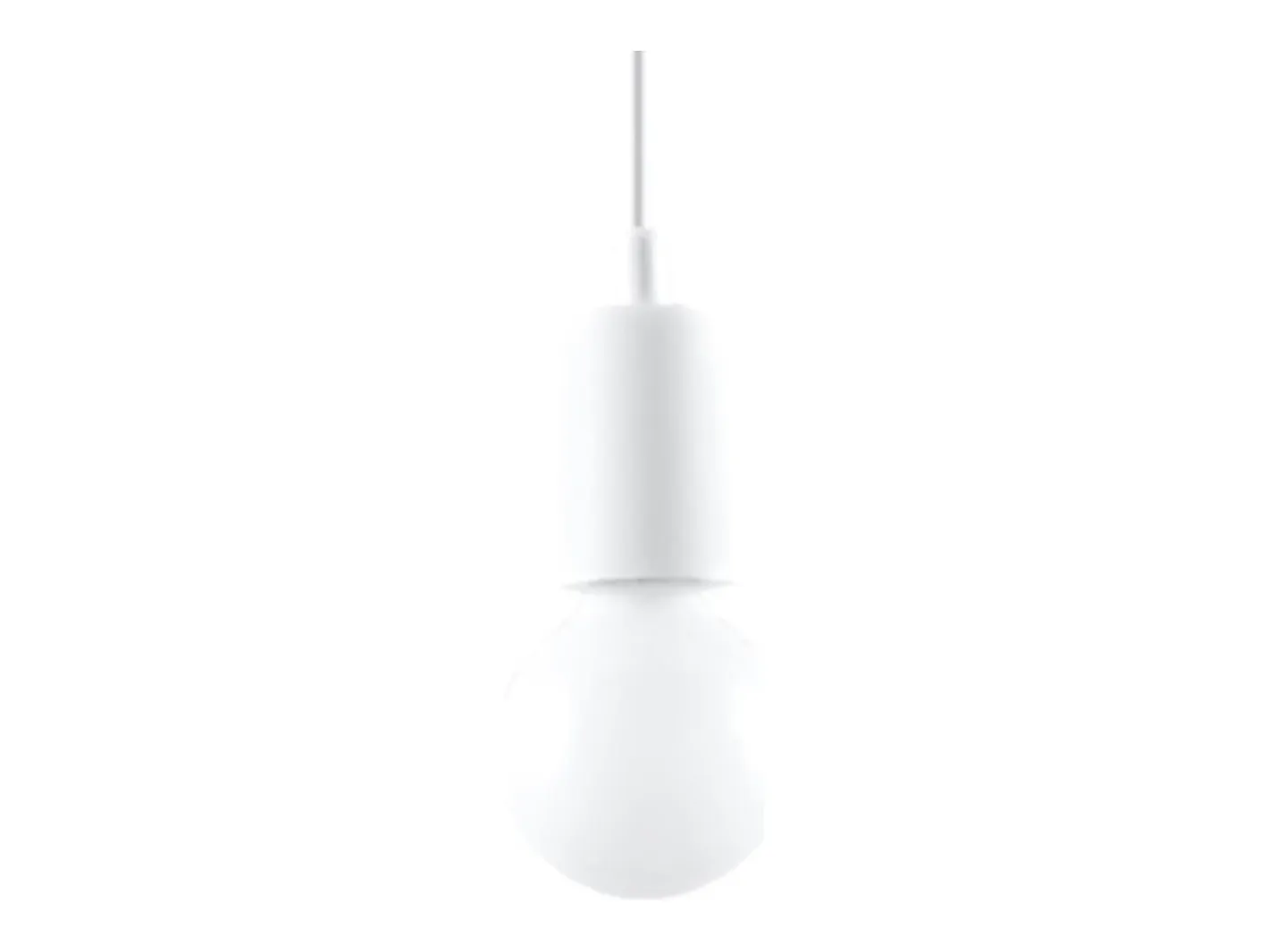 Sollux Lighting Lámparas colgantes Astis moderno de CLORURO DE POLIVINILO - 1 fuentes luminosas 4000K - L.9 x A.90 cm - Blanco