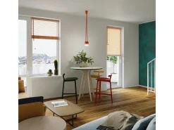 Sollux Lighting Lámpara Suspendida-Lámparas colgantes Astis moderno de CLORURO DE POLIVINILO - 3 fuentes luminosas 3000K - L.15 x A.90 cm - Naranja