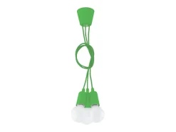 Sollux Lighting Lámparas colgantes Astis moderno de CLORURO DE POLIVINILO - 3 fuentes luminosas 3000K - L.15 x A.90 cm - Verde New