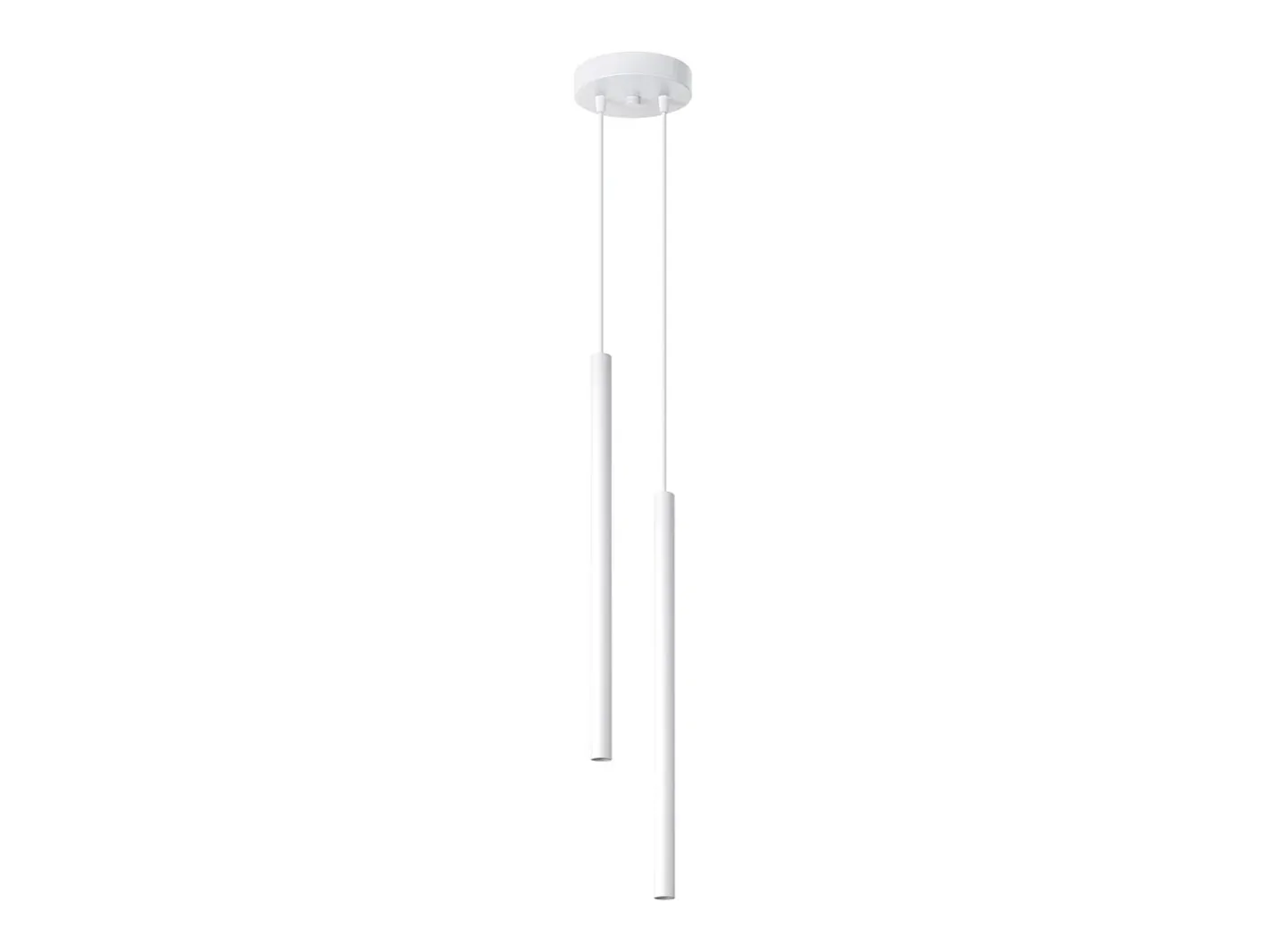 Sollux Lighting Lámparas colgantes Brill moderno de acero - 2 fuentes luminosas 4000K - L.15 x A.118 cm - Blanco Clearance