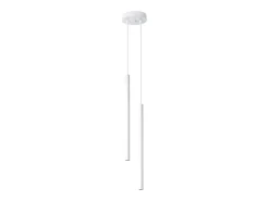 Online Sollux Lighting Lámparas colgantes Brill moderno de acero - 2 fuentes luminosas 3000K - L.15 x A.118 cm - Blanco